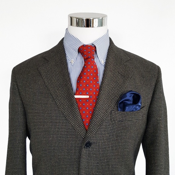 Monsieur Givenchy Men's Wool Silk Tweed Blazer 38S - Picture 2 of 8